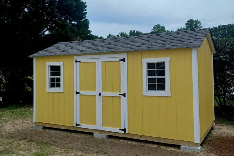 a-frame yellow shed for sale in va, obx, and nc