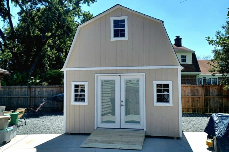 gambrel onsite shed builder in OBX