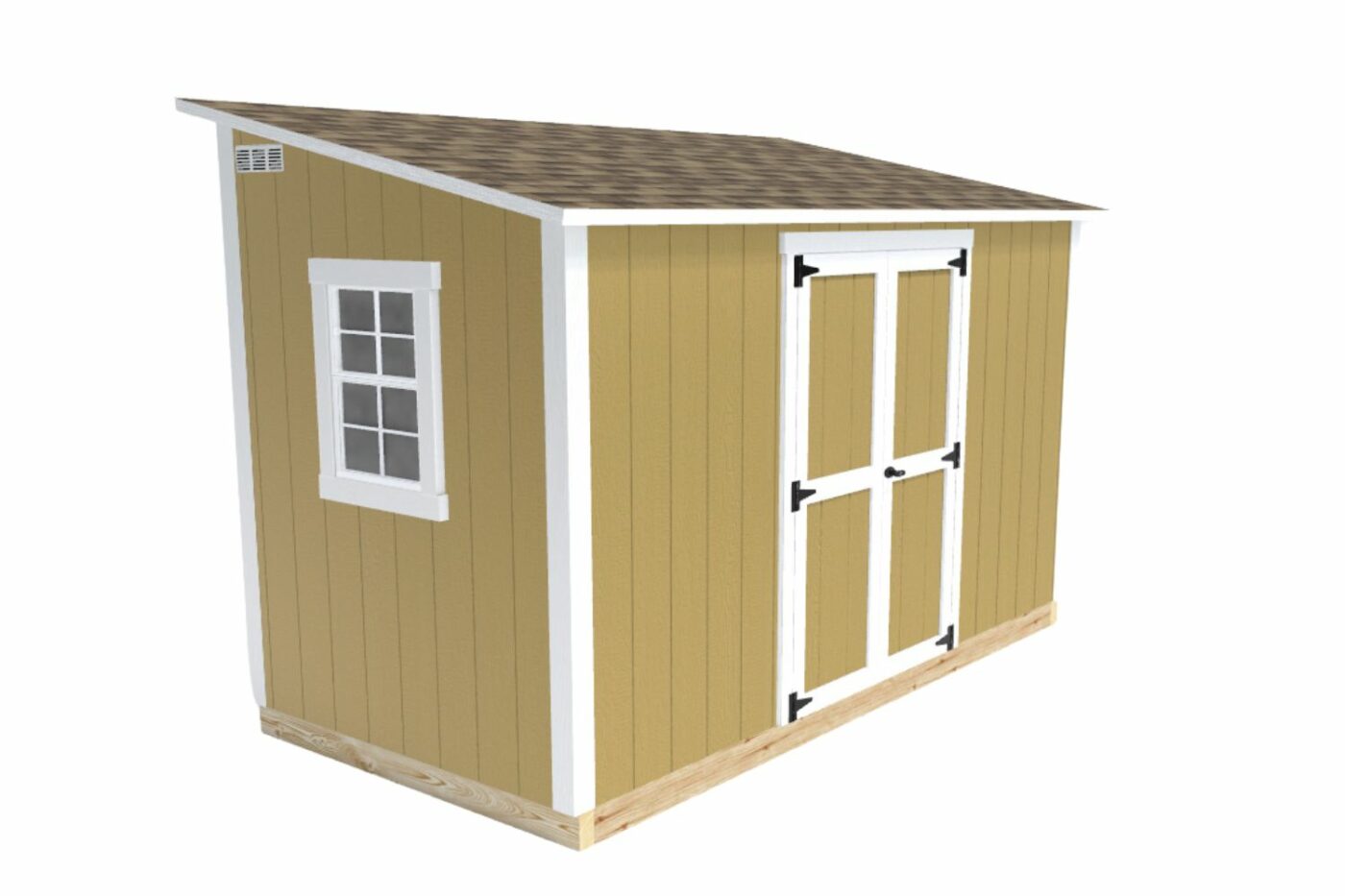 lean-to shed for sale 3d builder