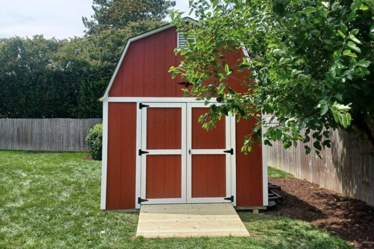 red gambrel shed for sale in va
